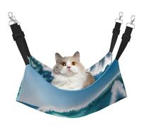 GaxfjRu Hamac réglable pour chat Clear Sky Wave - Perchoir pour fenêtre - En velours confortable - Pour chatons