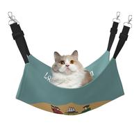 GaxfjRu Hamac réglable pour chat Drapeau du Delaware - Perchoir pour fenêtre - En velours confortable - Pour chatons