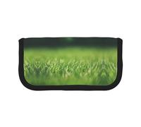 GaxfjRu HD Green Nature Trousse à crayons en toile à pois pour pique-nique et usage quotidien Trousse de maquillage Porte-crayons