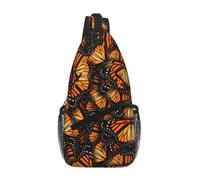 GaxfjRu Heaps of Orange Monarch Butterflies Sac à bandoulière décontracté pour homme et femme Sac à dos poitrine Sac à dos Sac à dos Sac à dos Sac à dos Sac à dos Sac à dos Sac à dos pour randonnée