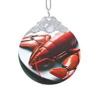 GaxfjRu Homard Décorations de Noël Décoration de maison, Pendentif de sapin de Noël à suspendre pour la joie des fêtes