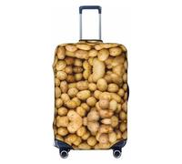 GaxfjRu Housse de protection pour valise de jardin, motif pommes de terre, lavable, anti-rayures, Noir , L