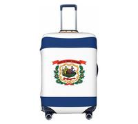 Gaxfjru Housse de protection pour valise de voyage lavable et anti-rayures Motif drapeau de la Virginie occidentale, Noir , L