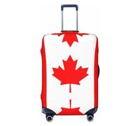 Gaxfjru Housse de protection pour valise, lavable, anti-rayures, motif drapeau canadien, Noir , XL