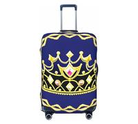 Gaxfjru Housse de protection pour valise, motif diadème fantaisie, lavable, anti-rayures, Noir , S