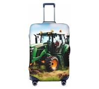 GaxfjRu Housse de protection pour valise, motif tracteur agricole, lavable, anti-rayures, Noir , M