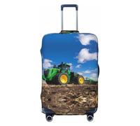 Gaxfjru Housse de protection pour valise, motif tracteur ferme, lavable, anti-rayures, Noir , L