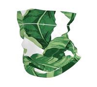 GaxfjRu Joli cache-cou vert avec imprimé feuilles de palmier pour homme et femme, masque d'été pour le travail, la course à pied, le sport