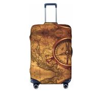 GaxfjRu Law of The Compass Housse de valise de navigation pour bagages, garde vos bagages sécurisés et élégants, housses de bagages pour valises approuvées par la TSA, Noir , XL