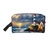 GaxfjRu Lighthouse Grande trousse de maquillage de voyage pour femme Motif peinture diamant, blanc, One Size