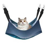 GaxfjRu Ocean Wave Hamac réglable pour chat Perchoir pour fenêtre en velours confortable pour chatons