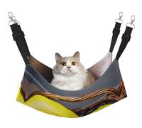 GaxfjRu One Basket Lemon Lit hamac réglable pour chat Perchoir pour fenêtre, confortable en velours pour animal domestique dormeur et salon pour chatons