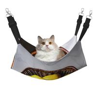 GaxfjRu One Basket Lemons - Lit réglable pour chat - Perchoir pour fenêtre - En velours confortable - Pour chatons