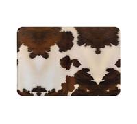 GaxfjRu Paillasson d'intérieur en peau de vache abstraite pour une utilisation en intérieur - Grand paillasson d'intérieur parfait pour le salon, la cuisine et l'entrée