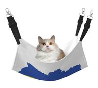 GaxfjRu Perchoir réglable en velours pour chat avec carte du drapeau de l'Ukraine