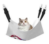 GaxfjRu Perchoir réglable en velours pour chat avec motif carte du drapeau cubain