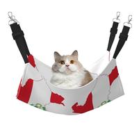 GaxfjRu Perchoir réglable en velours pour chat avec motif carte du Pérou