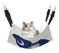 GaxfjRu Perchoir réglable en velours pour chatons avec motif carte du drapeau de la Caroline du Sud