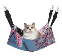 GaxfjRu Perchoir réglable en velours pour chatons et chatons Motif Tour Eiffel