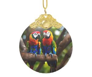 GaxfjRu Perroquets colorés sur un arbre de Noël, décorations d'intérieur, pendentif à suspendre pour sapin de Noël pour la joie des fêtes, taille unique