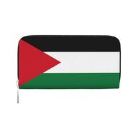GaxfjRu Petit portefeuille en cuir imprimé drapeau de Palestine 1 pour femme, porte-cartes de crédit, sac à main pour femme