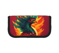 GaxfjRu Phoenix Trousse à crayons en toile à pois pour pique-nique et usage quotidien Trousse de maquillage Porte-crayons