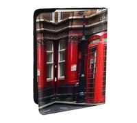 GaxfjRu Phone Booth Étui portefeuille pour passeport Motif Londres, Noir , Taille unique