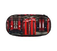 GaxfjRu Phone Booth Trousse à crayons grande capacité Motif rue de Londres