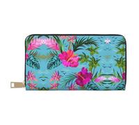 GaxfjRu Portefeuille Heaps of Orange Monarch Butterflies pour femme - Simili cuir avec fermeture éclair en métal, porte-cartes pour femmes à la mode et organisées, Bonjour Hawaii, One Size, Classique