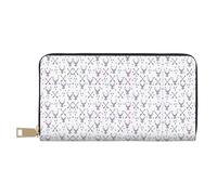 GaxfjRu Portefeuille Heaps of Orange Monarch Butterflies pour femme - Simili cuir avec fermeture éclair en métal, porte-cartes pour femmes à la mode et organisées, Flèches de chasse Triangles Cerf,