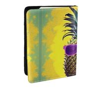 GaxfjRu Psych Étui portefeuille pour passeport Motif ananas, Noir , Taille unique