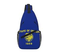 GaxfjRu Sac à bandoulière imprimé drapeau de l'État de l'Oregon pour femme et homme, sac à bandoulière pour voyage, randonnée, sac à dos à bandoulière