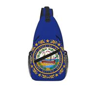 GaxfjRu Sac à bandoulière imprimé drapeau de l'État du New Hampshire pour homme et femme - Sac à bandoulière pour voyage, randonnée