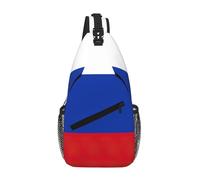 GaxfjRu Sac à bandoulière imprimé drapeau russe pour femme et homme, sac à bandoulière pour voyage, randonnée, sac à dos à bandoulière