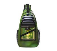 GaxfjRu Sac à bandoulière imprimé luciole et lanterne pour homme et femme, sac à bandoulière pour voyage, randonnée, sac à dos à bandoulière