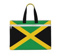 GaxfjRu Sac fourre-tout en toile avec imprimé drapeau de la Jamaïque pour ordinateur portable pour femme, sacs de travail décontractés pour voyage, bureau, université