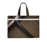 GaxfjRu Sac fourre-tout en toile avec imprimé épée de samouraï japonais pour femme, sac de travail décontracté pour voyage, bureau, université