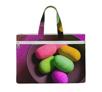 GaxfjRu Sac fourre-tout en toile pour ordinateur portable avec imprimé yoga méditation pour femme, sac de travail décontracté pour voyage, bureau, université