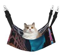 GaxfjRu Streets Of New York City Hamac réglable pour chat, perchoir pour fenêtre, confortable en velours pour animal domestique