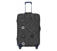 Gaxfjru Supernatural Inspiration Housse de protection lavable anti-rayures pour bagage Motif imprimé, Noir , L