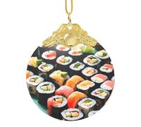 GaxfjRu Sushi Décorations de Noël Décoration de la maison, Pendentif de sapin de Noël à suspendre pour la joie des fêtes