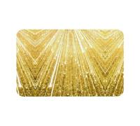 GaxfjRu Tapis de bain absorbant et facile à nettoyer Motif pierre de diatomée Doré