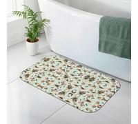 GaxfjRu Tapis de bain antidérapant à séchage rapide en terre de diatomée - 50 x 80 cm - Tapis de bain en terre de diatomées