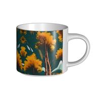GaxfjRu Tasses en céramique faites à la main avec impression d'arbres du soleil des parcs nationaux, grande capacité, tasses à paroi épaisse, avec poignée en C pour café, thé et cadeaux