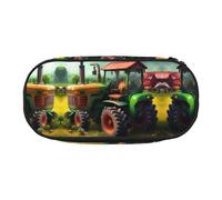 GaxfjRu Trousse à crayons de grande capacité avec imprimé tracteur de ferme fantastique pour la maison, le collège, le bureau, pour adultes