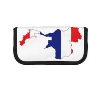 GaxfjRu Trousse à crayons en toile avec motif carte du drapeau de la Thaïlande - Rangement organisé pour pique-nique et usage quotidien - Trousse de maquillage - Porte-crayons