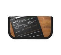 GaxfjRu Trousse à crayons en toile avec motif de clap de films - Rangement organisé pour les pique-niques et un usage quotidien - Pochette de maquillage - Porte-crayons