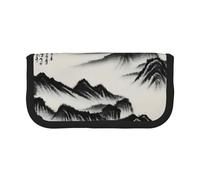 GaxfjRu Trousse à crayons en toile avec motif de paysage chinois - Rangement organisé pour pique-nique et usage quotidien - Trousse de maquillage - Porte-crayons