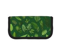 GaxfjRu Trousse à crayons en toile avec motif de plantes aromatiques et feuilles - Rangement organisé pour les pique-niques et un usage quotidien - Trousse de maquillage - Porte-crayons