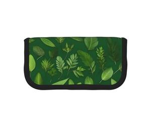 GaxfjRu Trousse à crayons en toile avec motif de plantes aromatiques et feuilles - Rangement organisé pour les pique-niques et un usage quotidien - Trousse de maquillage - Porte-crayons